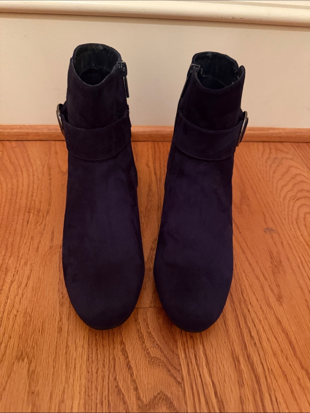 Impo Women’s Blue Suede Ankle Boots Size 8.5